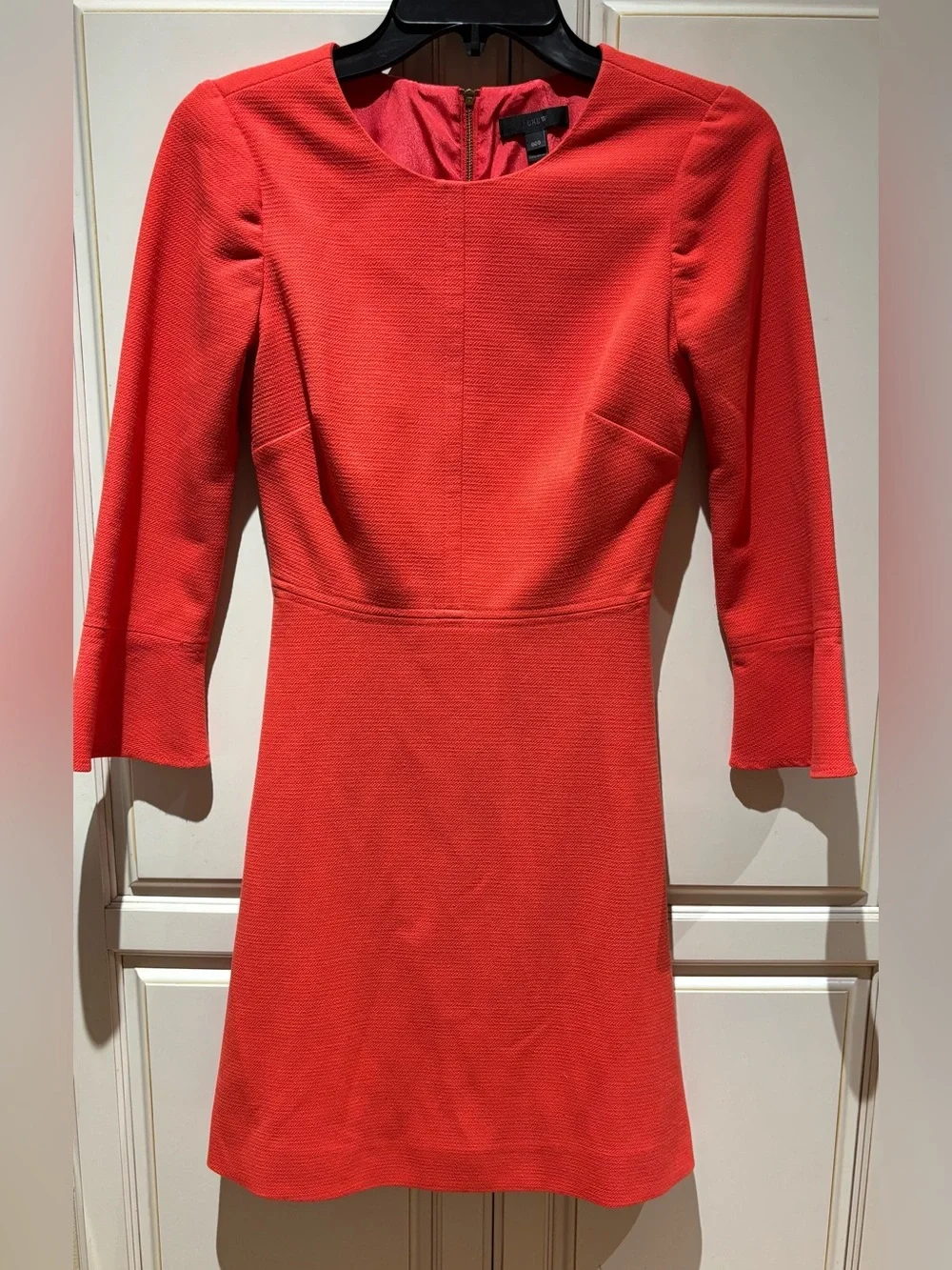 J.CREW orangey red dress size 000